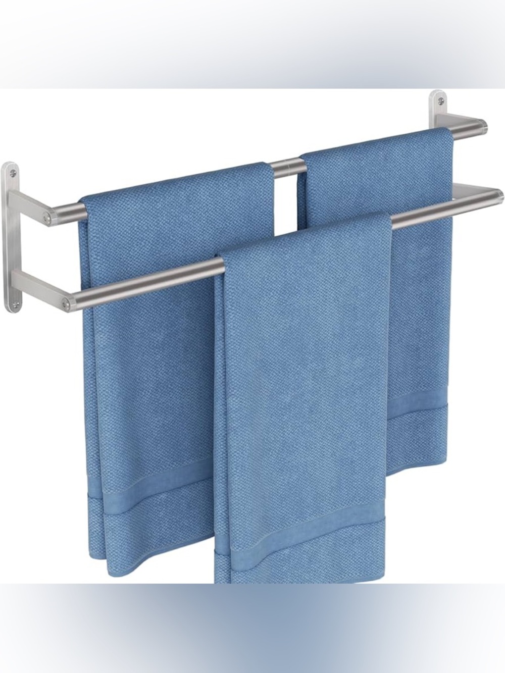 JIAPAIDUO Double Towel Bar, 24Inch Towel Rack